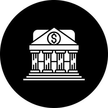 Bina. Web simgesi basit illüstrasyon