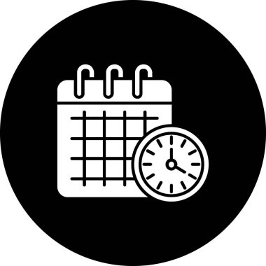 Takvim. Web simgesi basit illüstrasyon