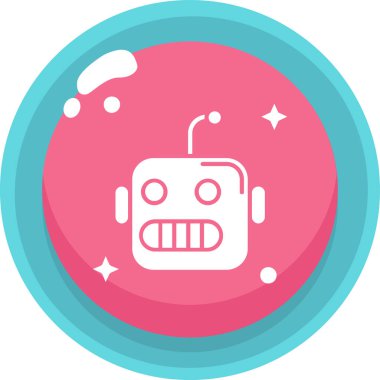 robot ikon vektör illüstrasyonu
