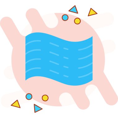 Bir kağıt simgesi vektör illüstrasyonunu tutan eller