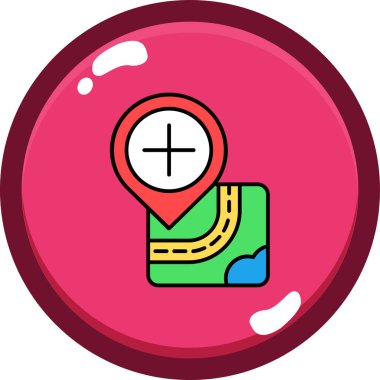 gps konum haritası konum simgesi