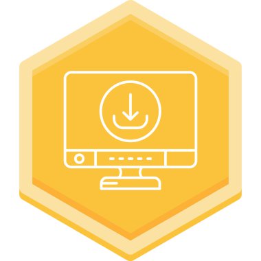 Modern simgenin vektör illüstrasyonu