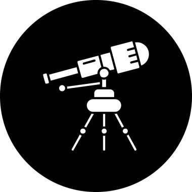 Teleskop vektör çizim simgesi