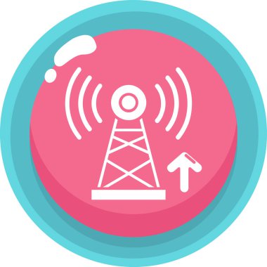 Radyo anteni. Web simgesi