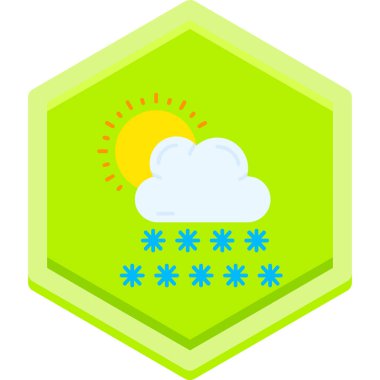 Hava durumu. Web simgesi basit illüstrasyon