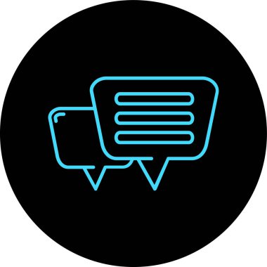 Vektör sohbet simgesi illüstrasyonu