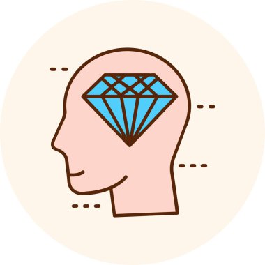 diamond icon in trendy style isolated background