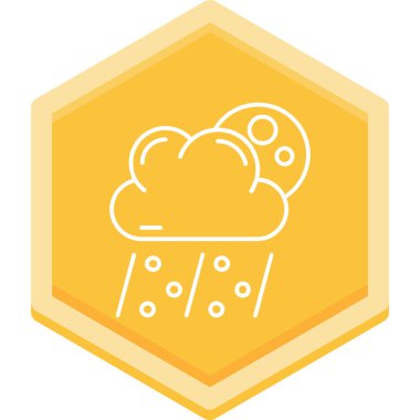 Moda tarzında izole edilmiş bir bulut simgesi