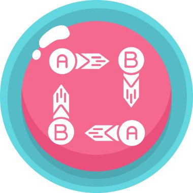 Pusula. Web simgesi basit illüstrasyon