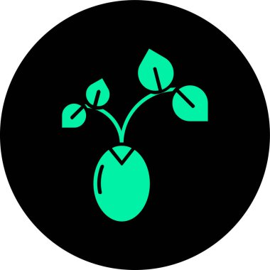 bitki simgesi vektör illüstrasyonu