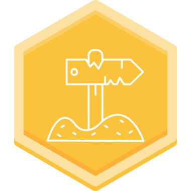 Pusula. Web simgesi basit illüstrasyon