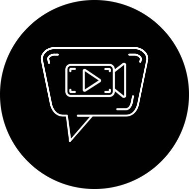 Konuşma baloncuğu simgesinin vektör çizimi