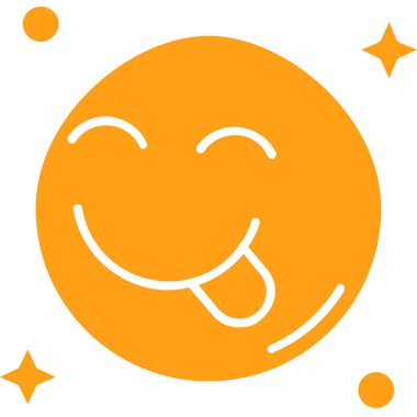 emoji. Web simgesi basit illüstrasyon