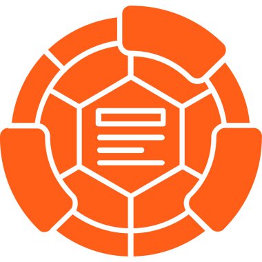 Futbol. Web simgesi basit illüstrasyon