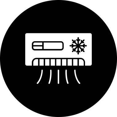 Basit vektör simgesi, termometrenin çizimi