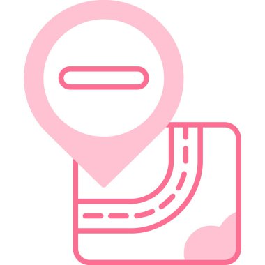 konum haritası simgesi, vektör illüstrasyonu