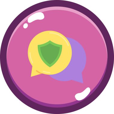 Kalkan. Web simgesi basit tasarım