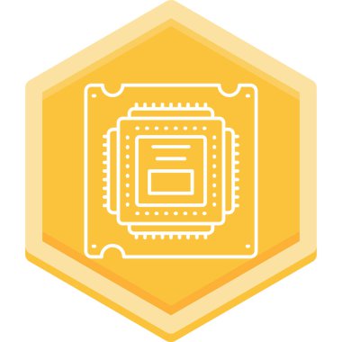 bir rozetin soyut vektör çizimi