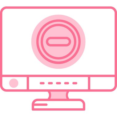 Bir bilgisayar simgesinin vektör illüstrasyonu