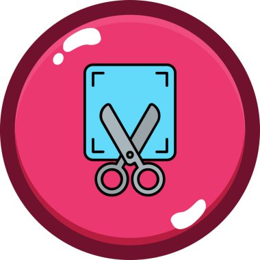 Düğmeli makas ve dikiş makası.