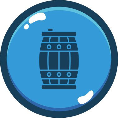 Moda tarzı izole edilmiş arka planda varil simgesi