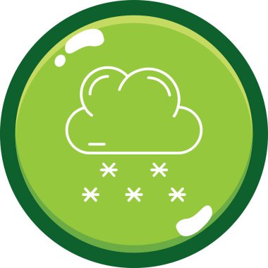 Kar simge vektör çizim