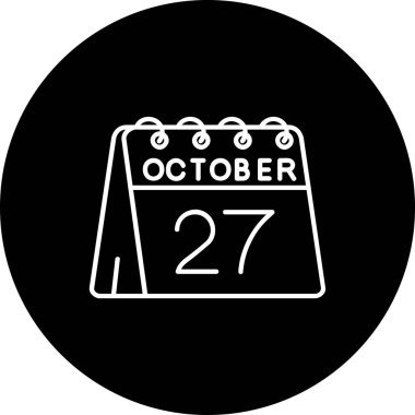 Takvim simgesinin vektör illüstrasyonu