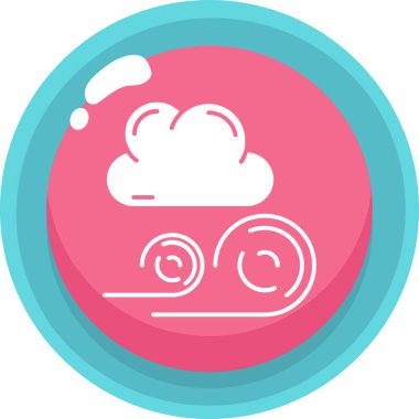 Bulut. Web simgesi basit illüstrasyon