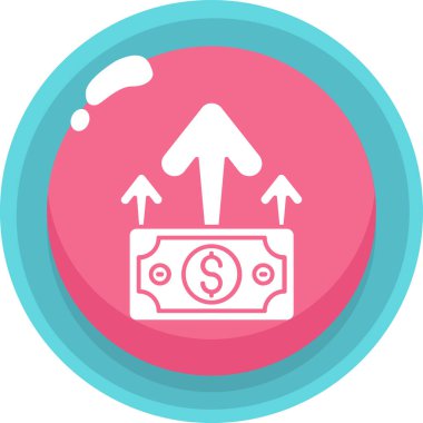 Dolar parası vektör simgesi modern basit illüstrasyon