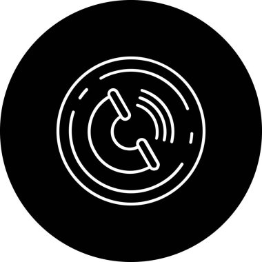 Bir çember simgesinin vektör illüstrasyonu