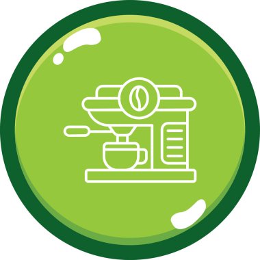 yiyecek vektörü simgesi modern basit çember çizimi