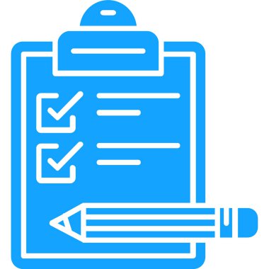 Kontrol listesi. Web simgesi basit illüstrasyon