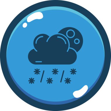 Bulut. Web simgesi basit illüstrasyon