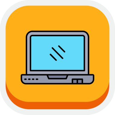 bilgisayar ekranı ikon vektör illüstrasyon tasarımı