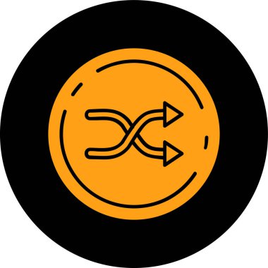 Yol işaretinin siyah beyaz ikonunun vektör çizimi