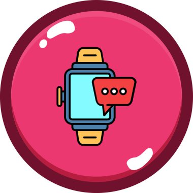 Bir yiyecek ikonunun vektör illüstrasyonu