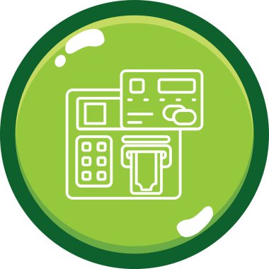 credit card icon. outline illustration of credit card vector icons for web