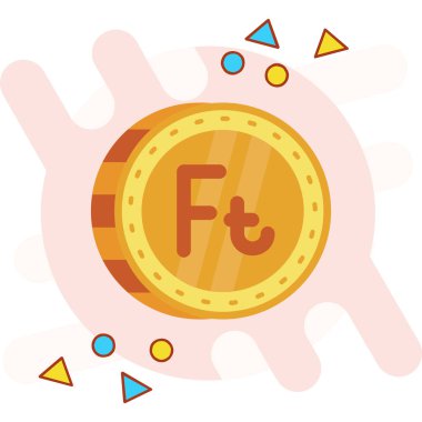 Şifreli para ve para. Şifreli para düz bir stildir. Beyaz arkaplanda vektör illüstrasyonu.