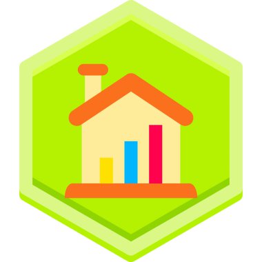 ev evi simgesi vektör illüstrasyonu