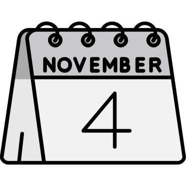 Takvim simgesi tasarımı, vektör illüstrasyonu