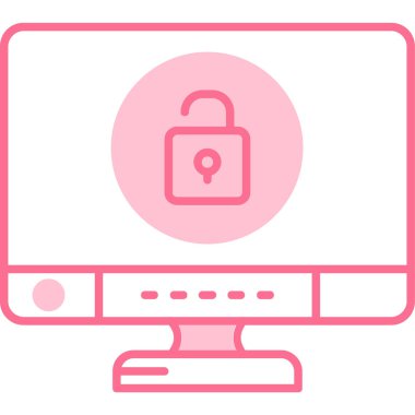 ikon vektör illüstrasyonunu kilitle