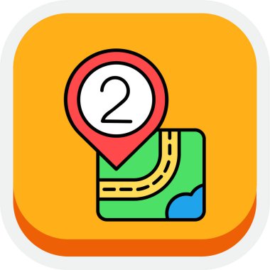 Yumuşak yeşil arkaplanda izole edilmiş modayı gösteren harita konumu simgesi.