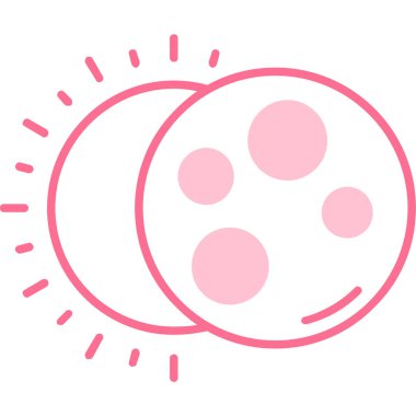 Ay. Web simgesi basit illüstrasyon