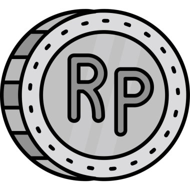 Para için. Web simgesi basit illüstrasyon