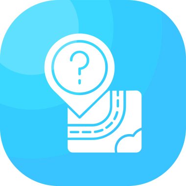 harita simgesinin vektör illüstrasyonu