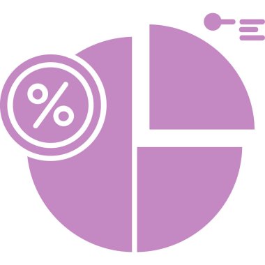 Pasta grafiği vektör illüstrasyonu