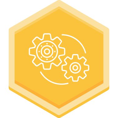 dişli simgesi vektör illüstrasyonu