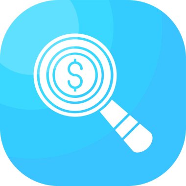 para düz simge, vektör illüstrasyon, nakit para