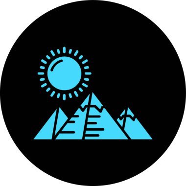 Projeniz için vektör dağ simgesi