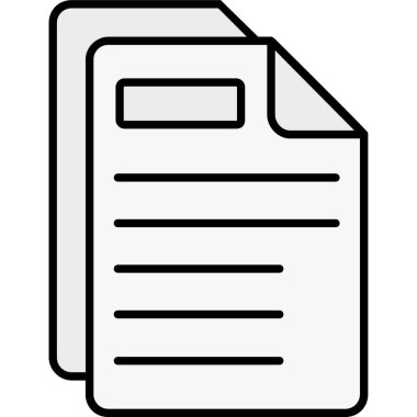 Kağıt belge. Web simgesi